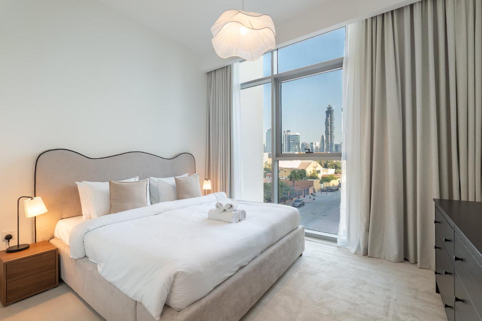 Full Burj Khalifa View In 3 Bedroom Apartment In Canal Front 1 That Sleeps 6 Dubai Eksteriør bilde